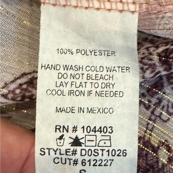 Blu Pepper Bohemian Effortless Airy Sheer Floral Peasant Festival Fairy Hippie - Picture 8 of 9